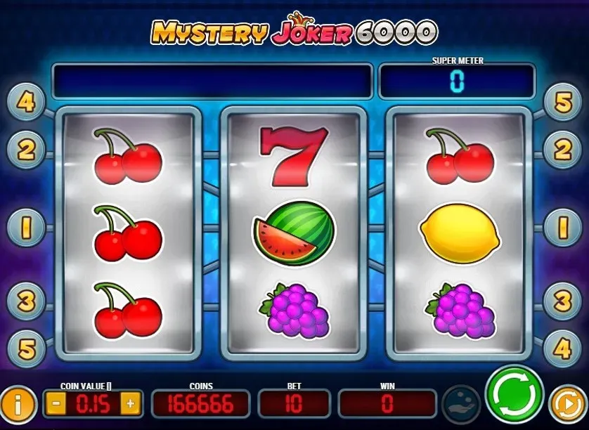 Mystery Joker Online automat Mystery Joker 6000 s ovocnými symboly